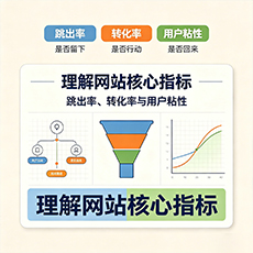鹰潭建站-理解网站核心指标:跳出率、转化率与用户粘性