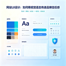鹰潭建站-网站UI设计：如何用视觉语言传递品牌信任感
