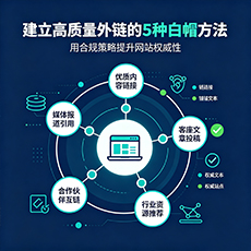 鹰潭建站-建立高质量外链的5种白帽方法